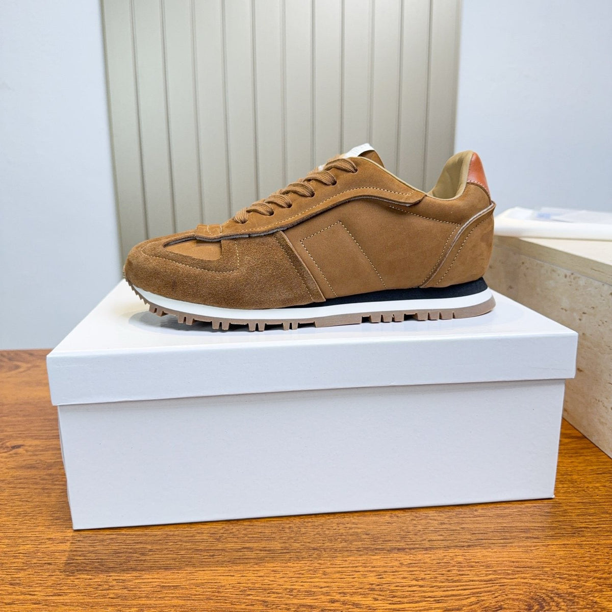 Maison Margiela Black Low-Top Sneakers — side