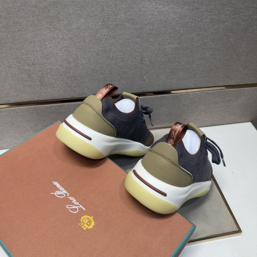 Loro Piana Mesh Low-Top Sneakers — back