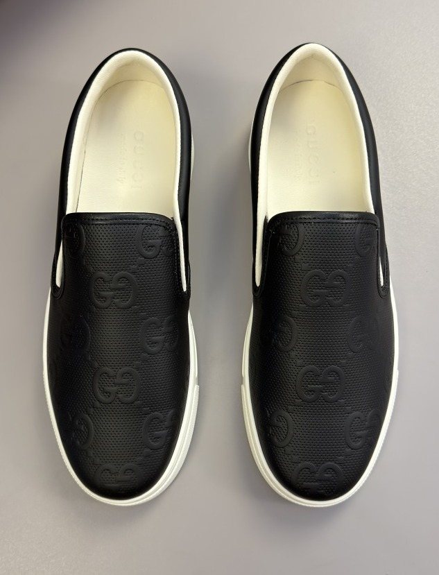 Leather Slip-On Sneakers — hero