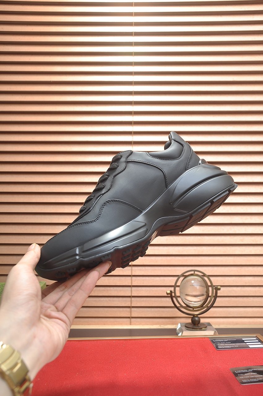 Gucci Tonal Chunky Low-Top Sneakers — model