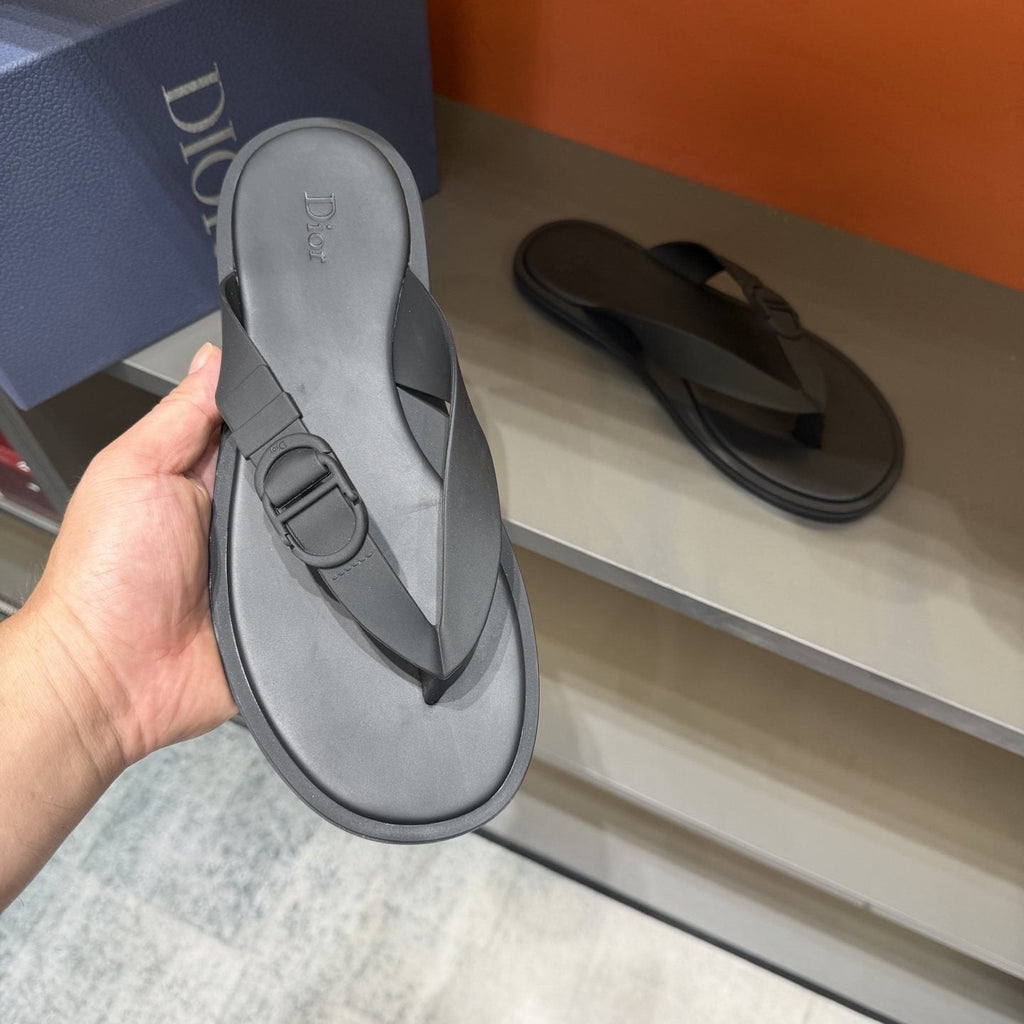 Dior Rivage Buckle Thong Sandals — model