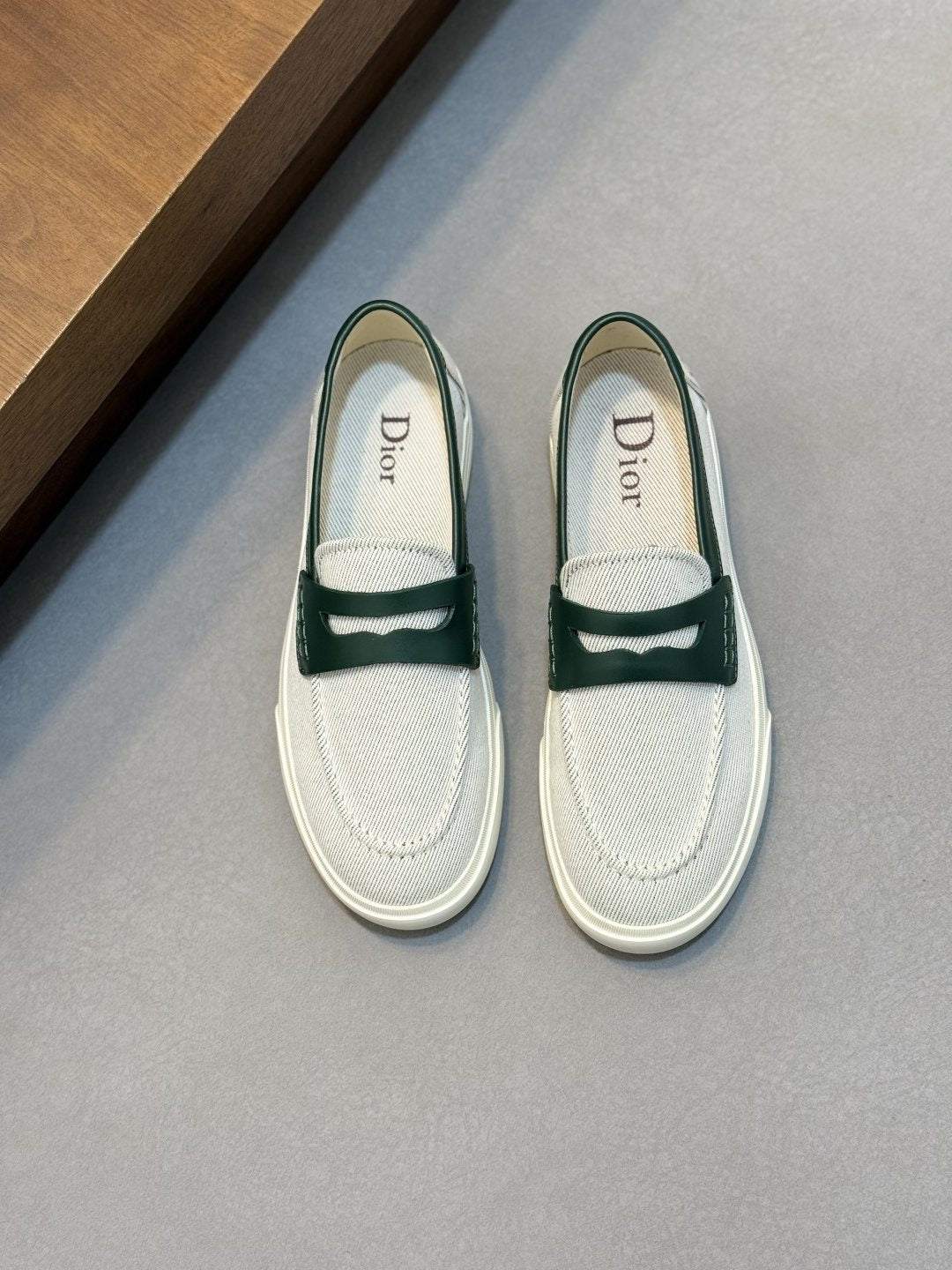 Dior Leather Strap Slip-On Shoes — hero