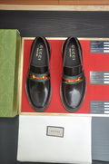 Gucci Dark Brown Horsebit Loafers — hero