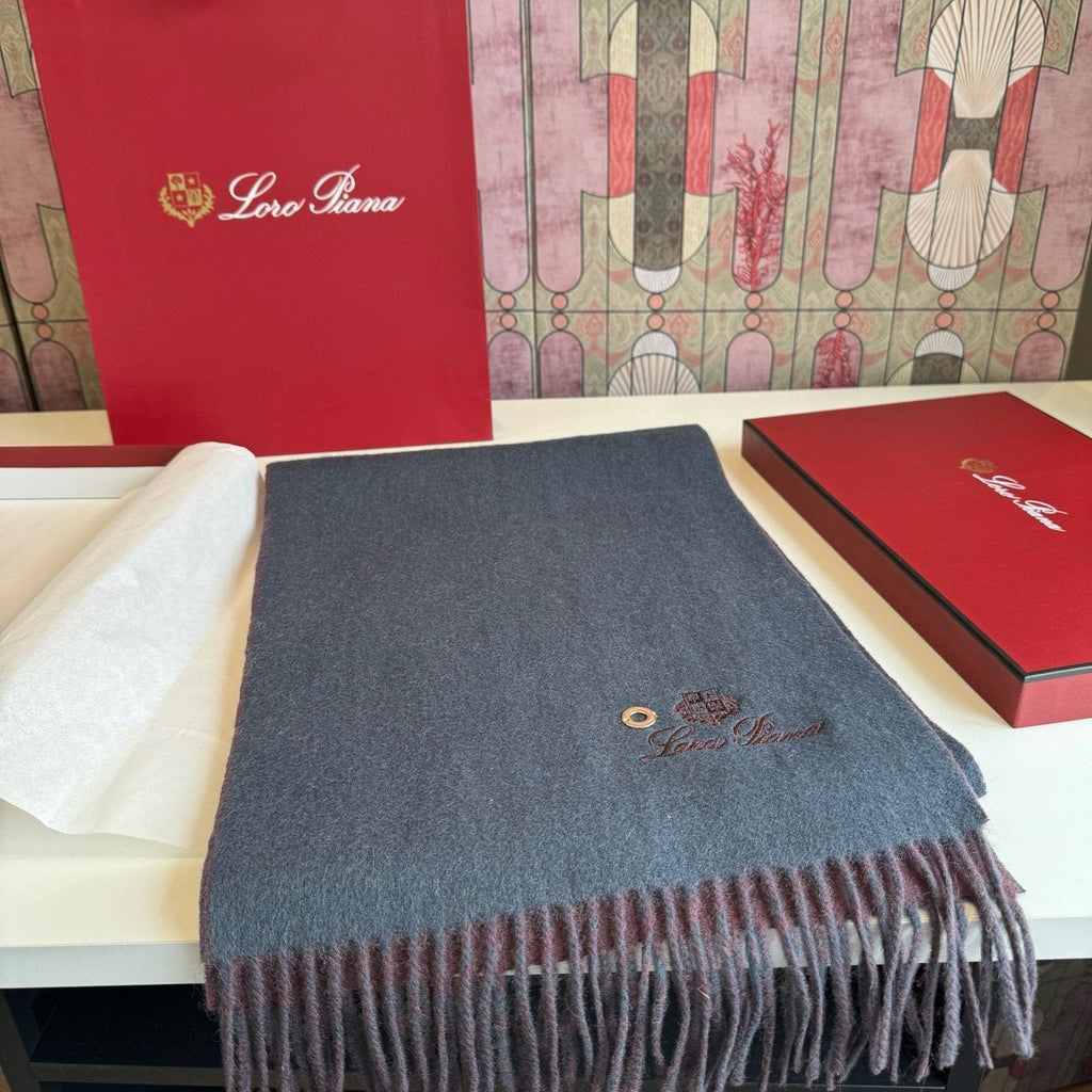 Loro Piana Reversible Fringed Scarf — front