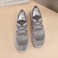 Brunello Cucinelli Knit Lace-Up Sneakers — front