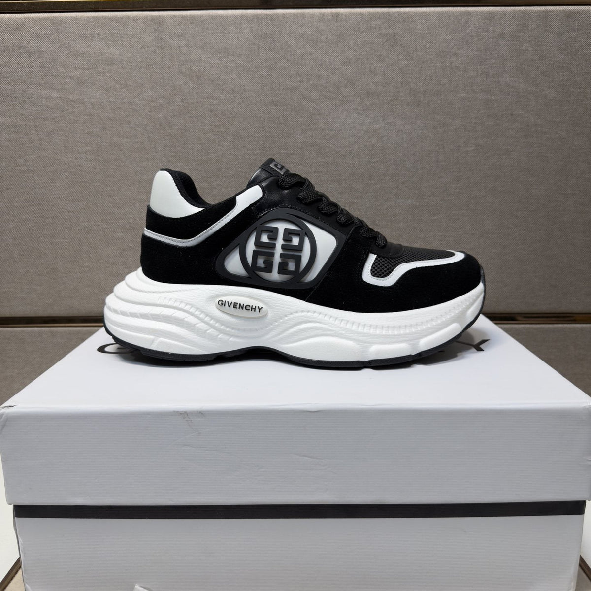 Givenchy Black and White Low-Top Sneakers — hero