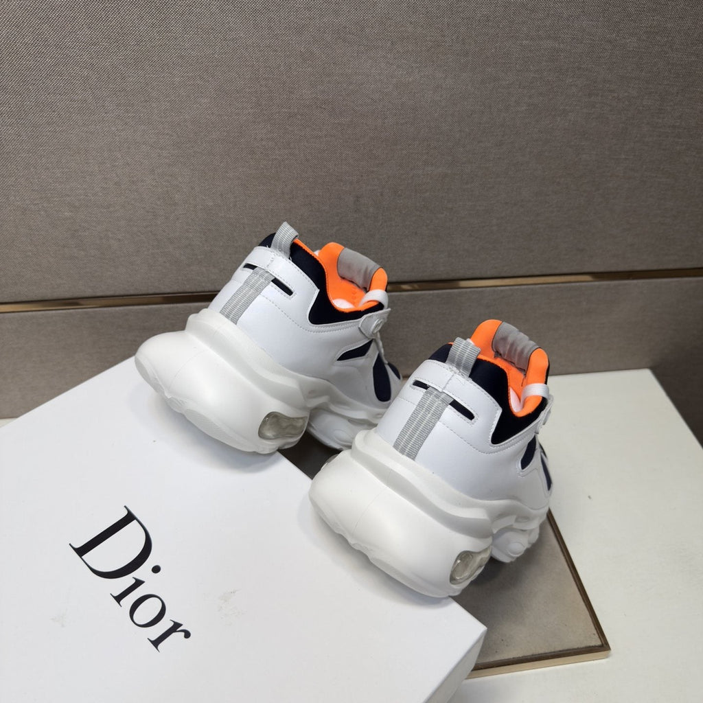 Dior Navy Blue, Black and Green Low-Top Sneakers — back