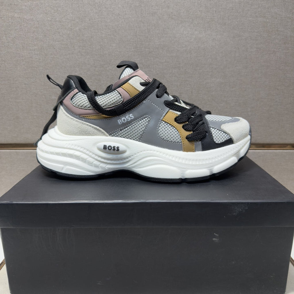 BOSS Mesh Panel Low-Top Sneakers — hero