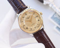 Longines Brown Gold Leather Strap Watch — hero