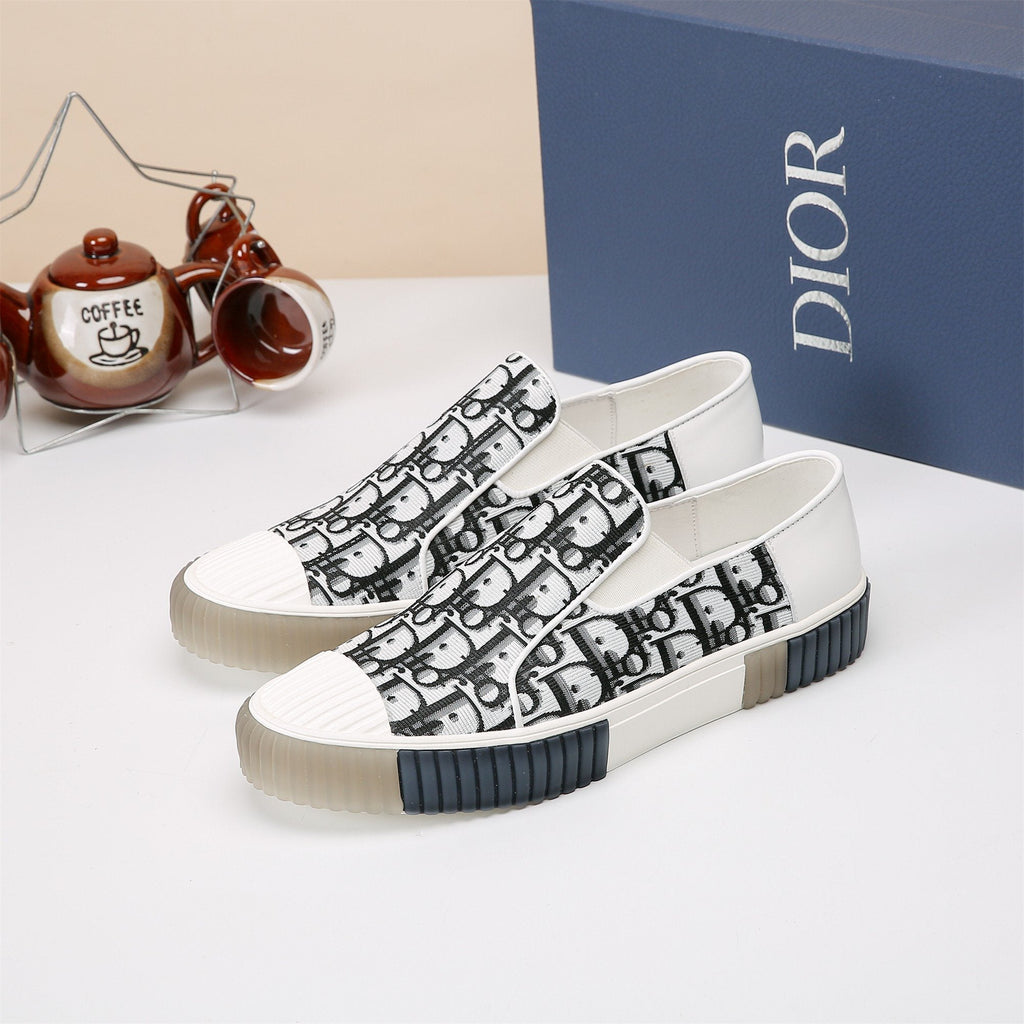 Dior Patterned Slip-On Sneakers — hero