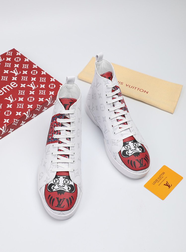 Animal Graphic High-Top Sneakers — front