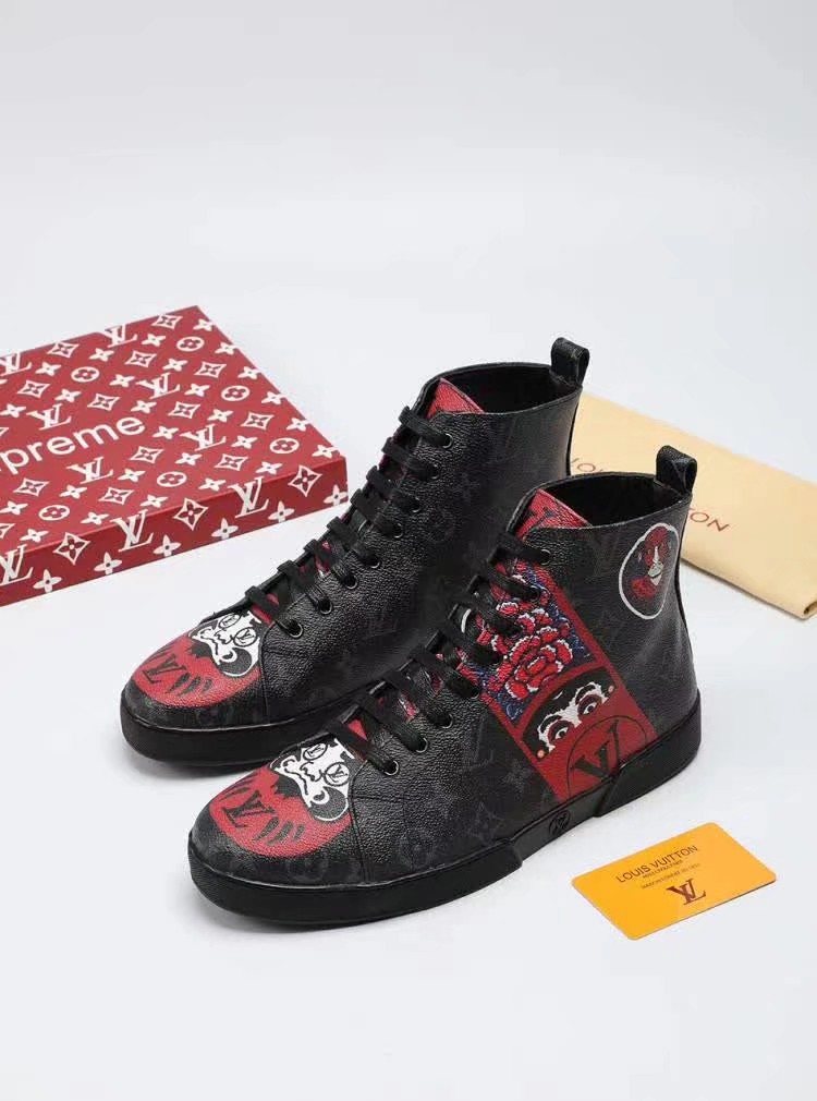 Animal Graphic High-Top Sneakers — front