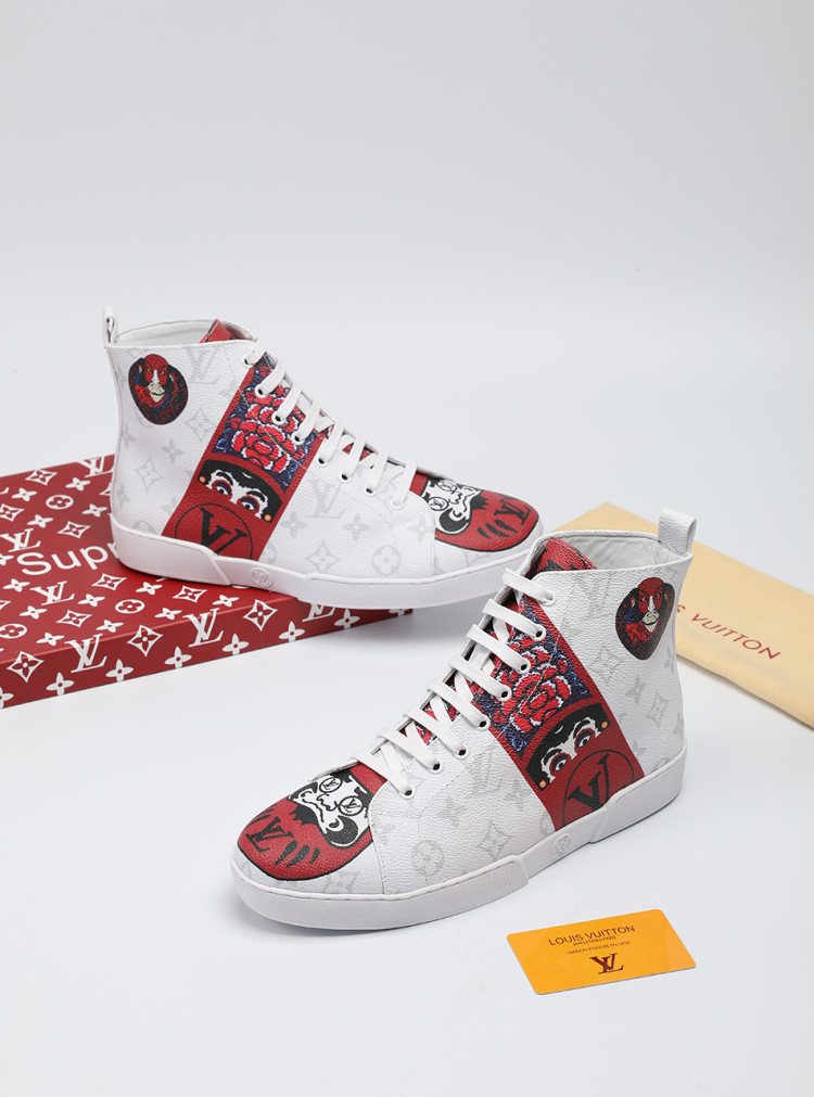 Animal Graphic High-Top Sneakers — side