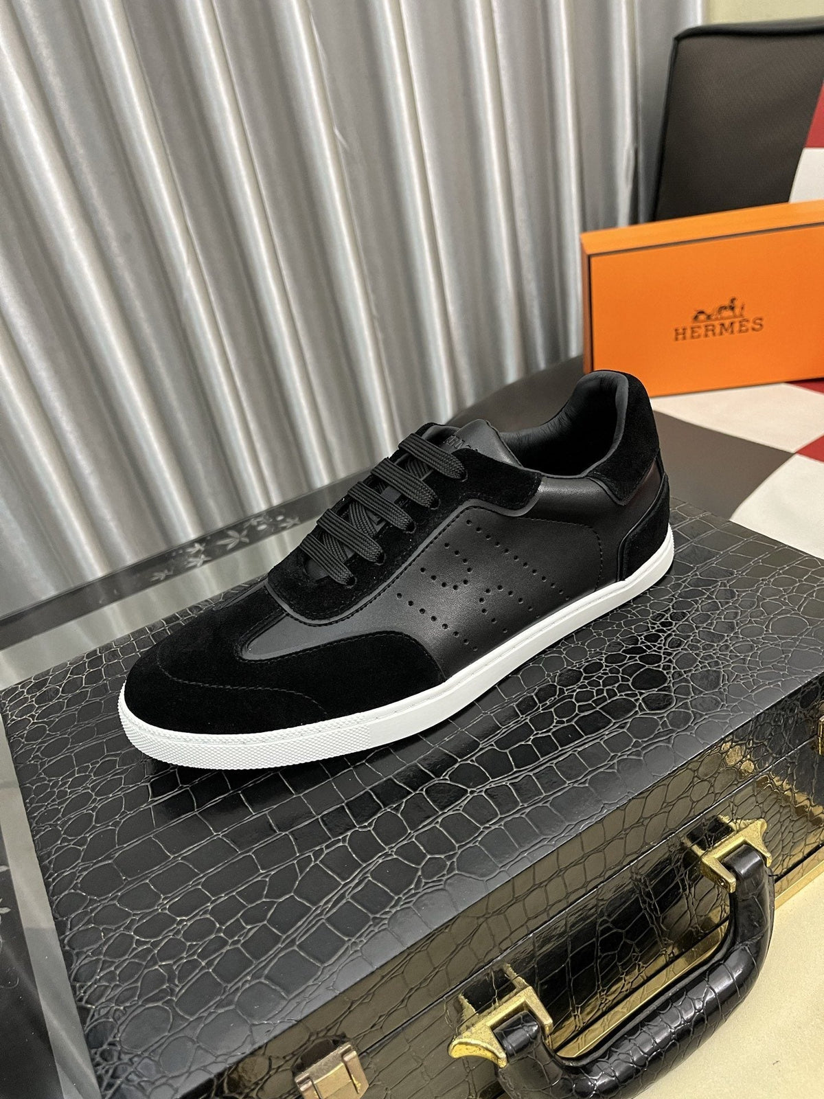 Hermès Perforated Low-Top Sneakers — hero
