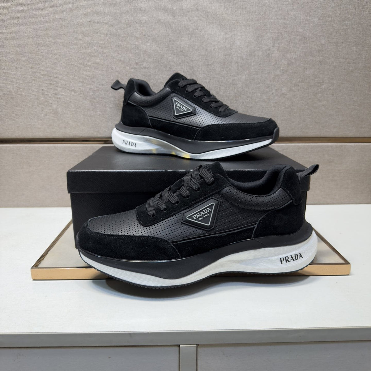 Prada Mesh Panel Sneakers — model