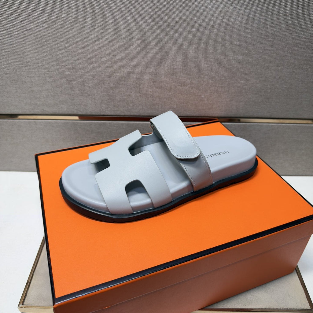 Hermès H-Cutout Open-Toe Sandals — front
