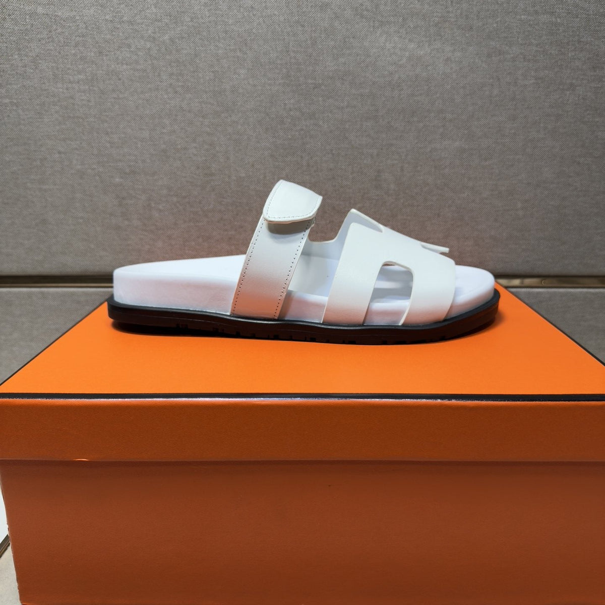 Hermès H-Cutout Open-Toe Sandals — side