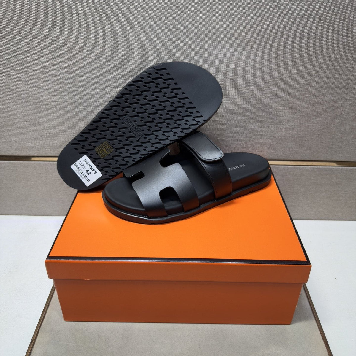 Hermès H-Cutout Open-Toe Sandals — back