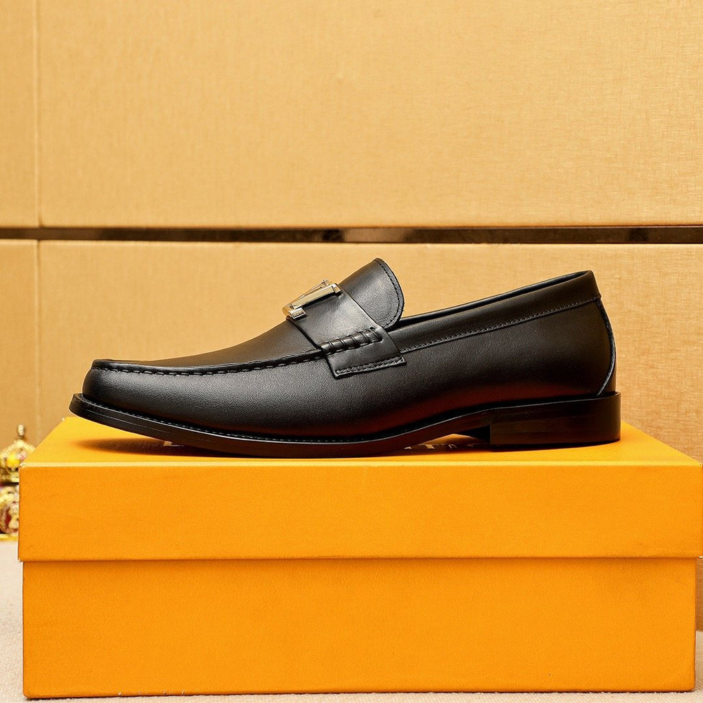 Louis Vuitton Leather Hardware Loafers — side