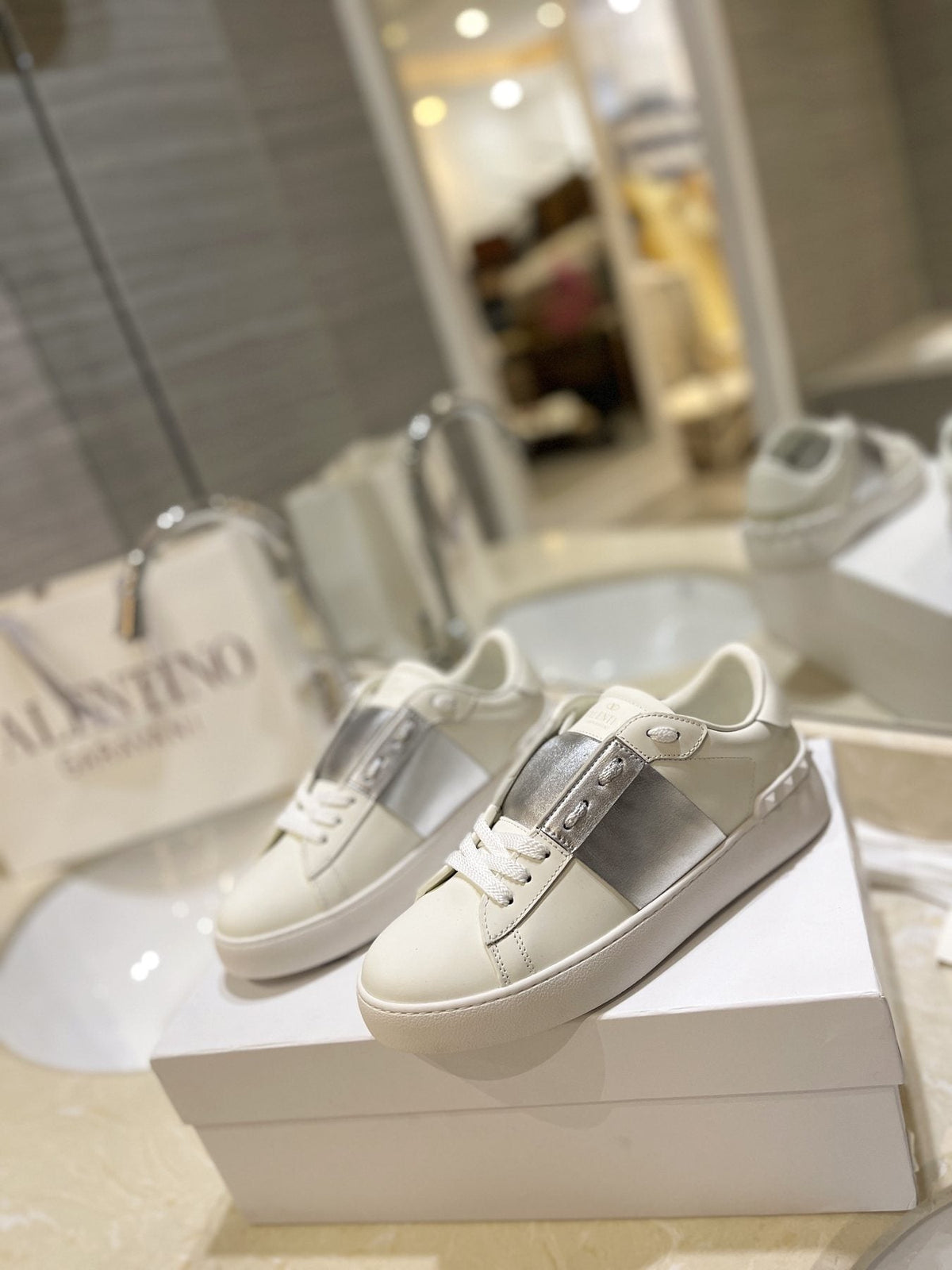 Valentino Studded Low-Top Sneakers — front