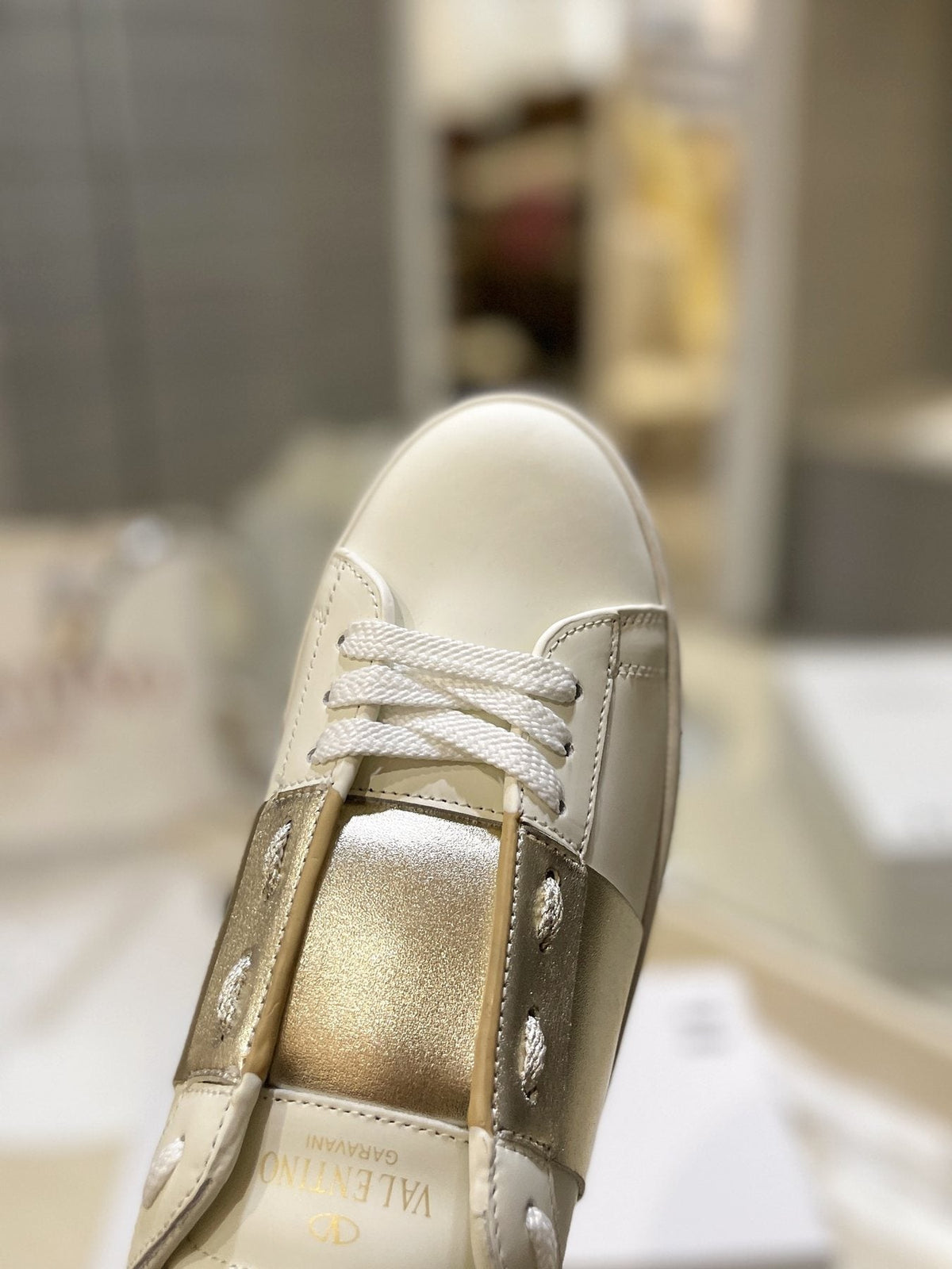 Valentino Studded Low-Top Sneakers — detail