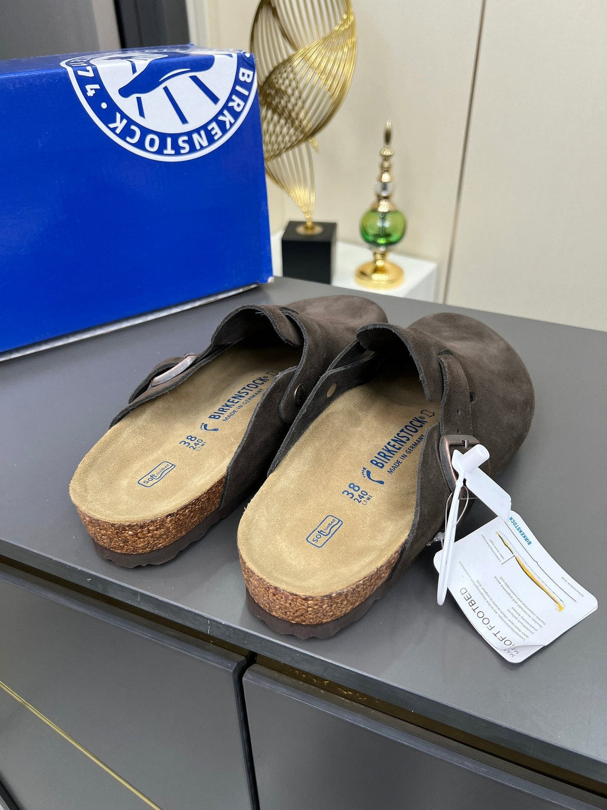 Birkenstock Closed-Toe Buckle Clogs — front