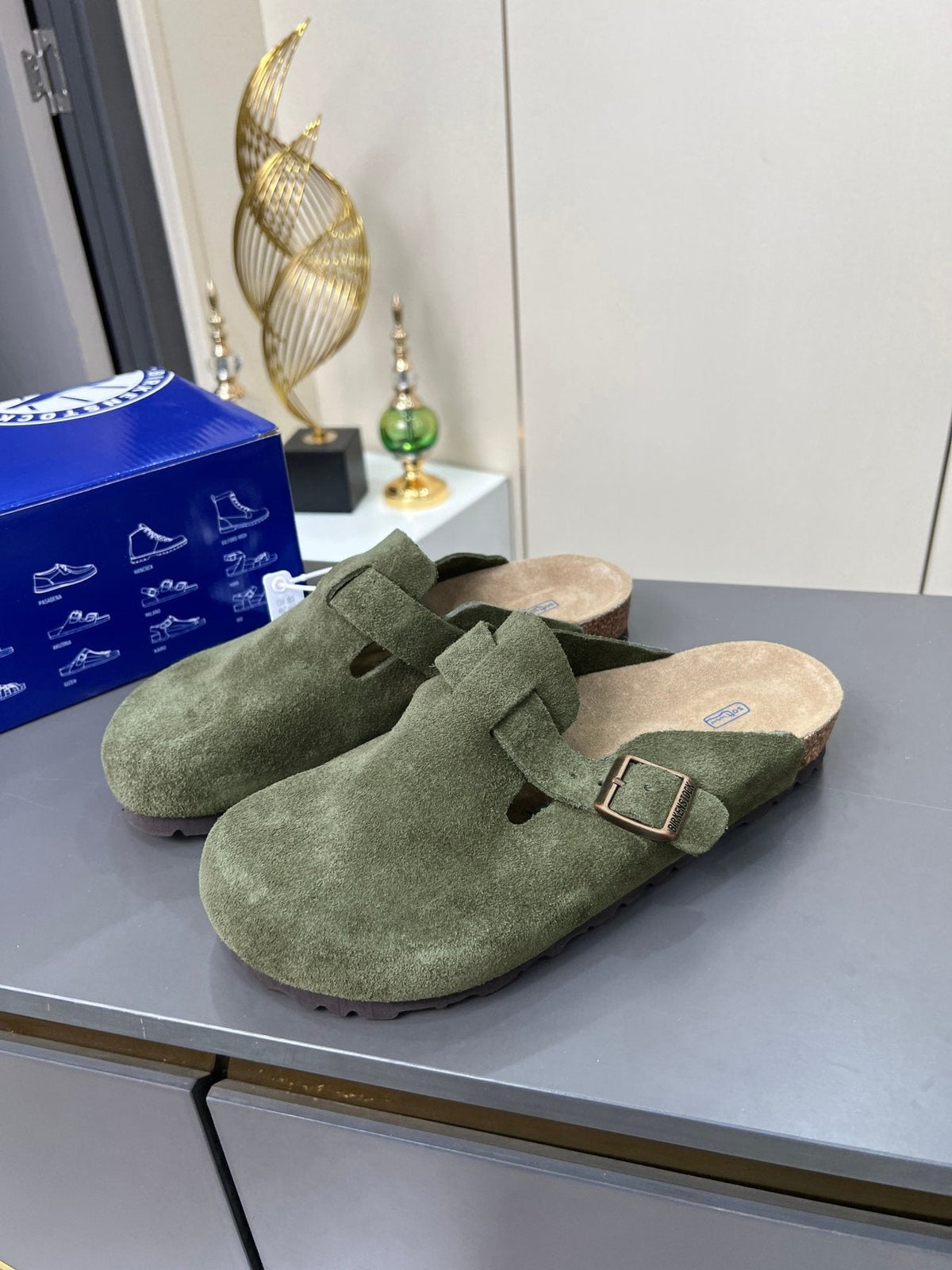 Birkenstock Closed-Toe Buckle Clogs — front
