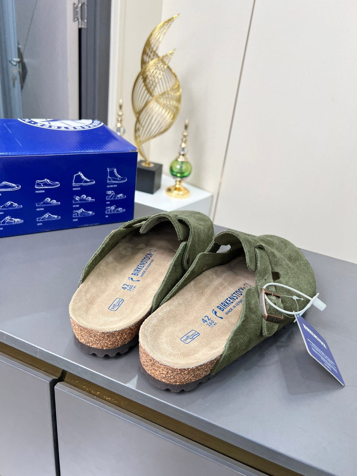 Birkenstock Closed-Toe Buckle Clogs — front
