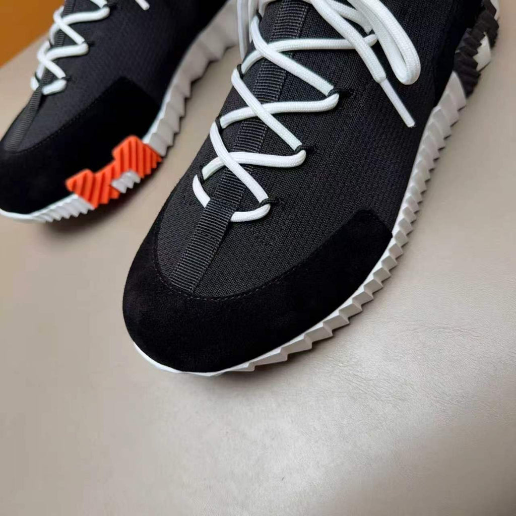 Hermès Layered Knit Sneakers — detail