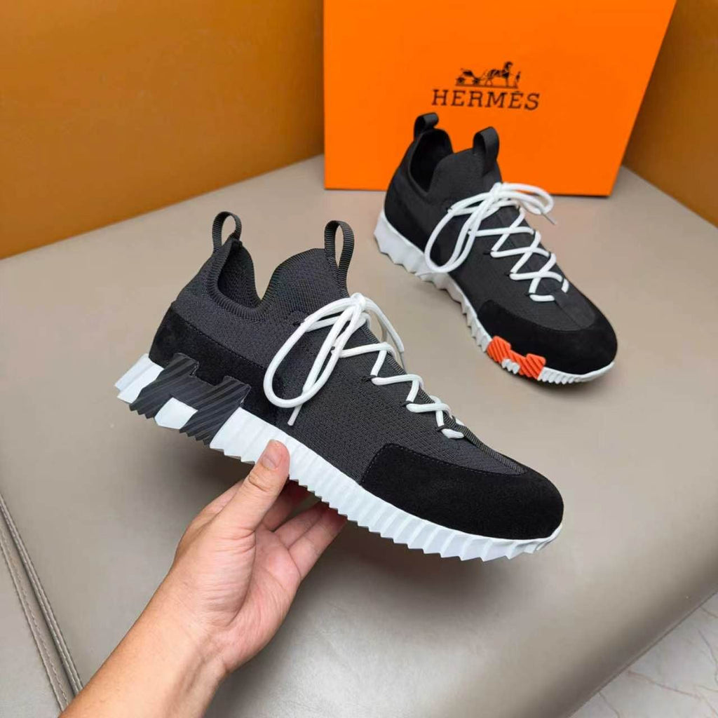 Hermès Layered Knit Sneakers — model
