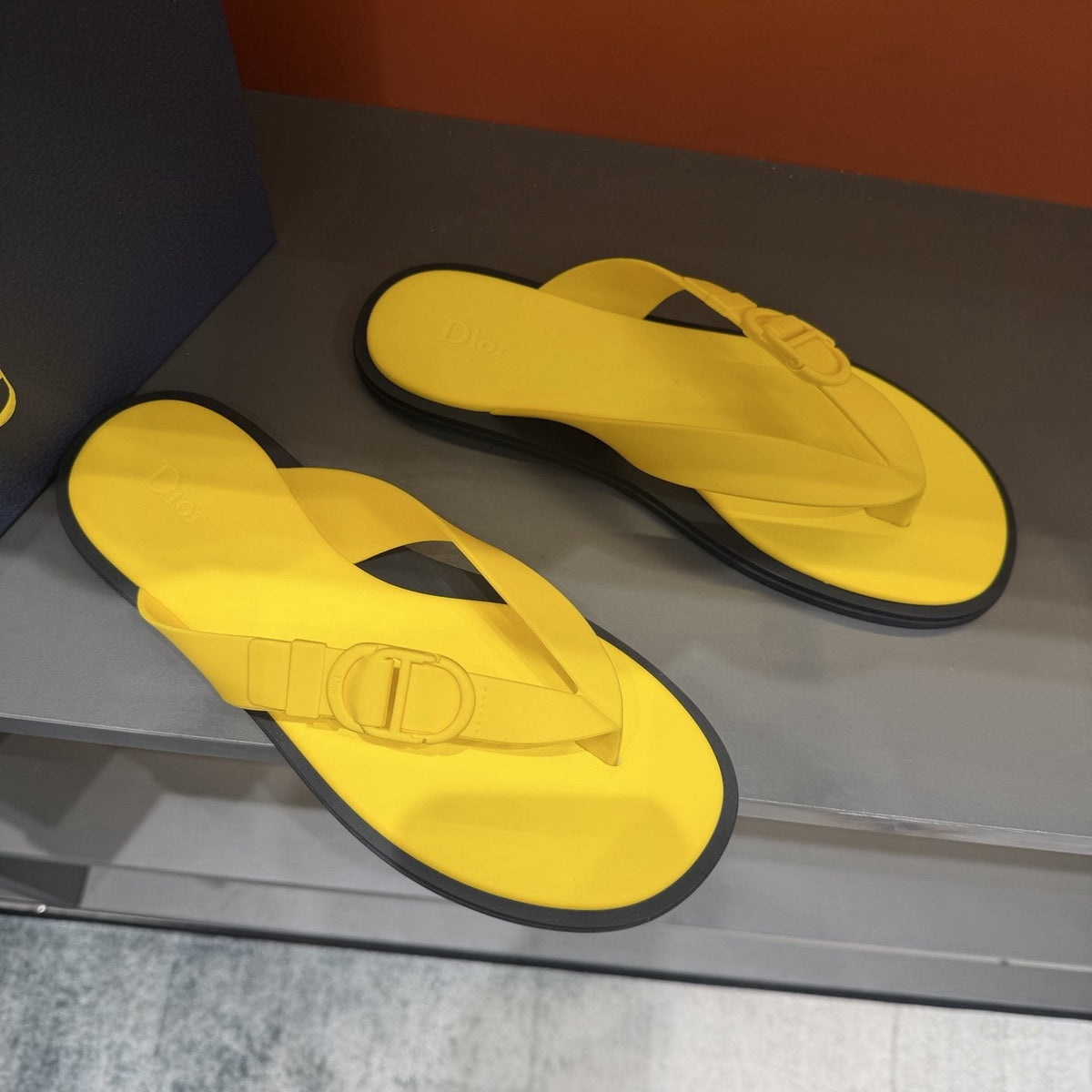 Dior Thong Sandals with Circular Strap Accent — hero