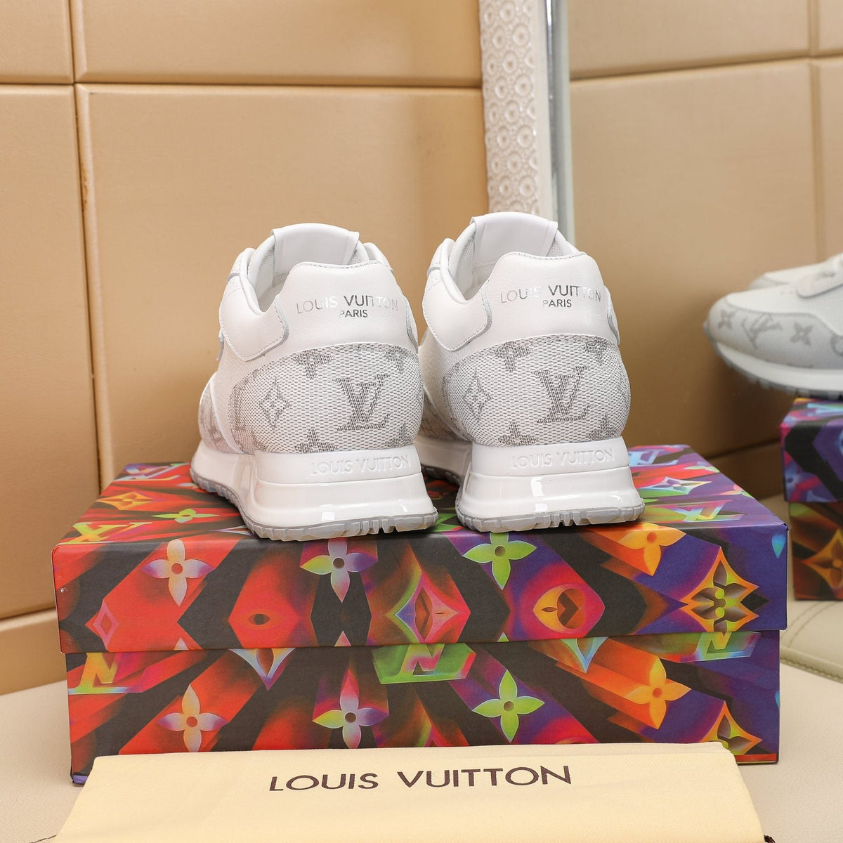 Louis Vuitton Run Away Monogram Sneakers — back