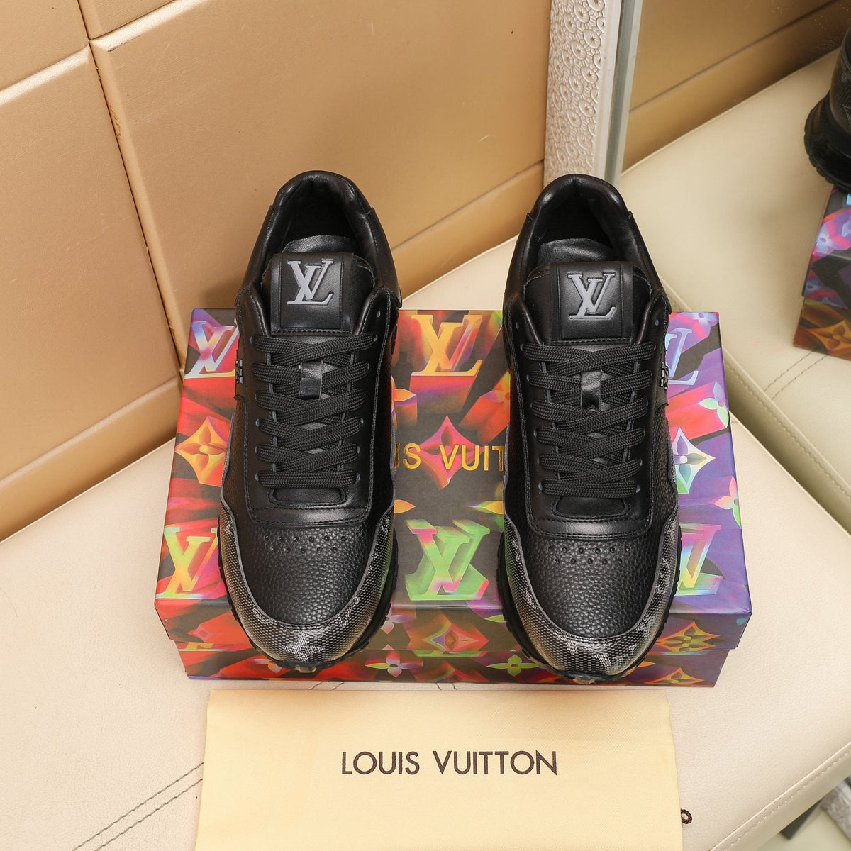 Louis Vuitton Run Away Monogram Sneakers — front