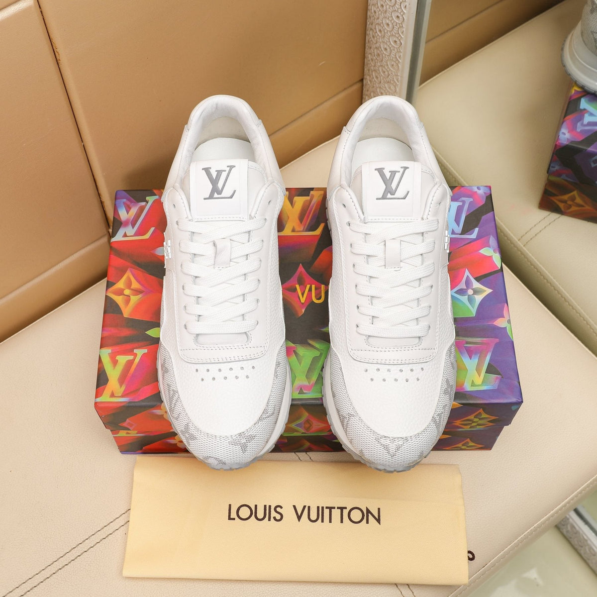 Louis Vuitton Run Away Monogram Sneakers — front