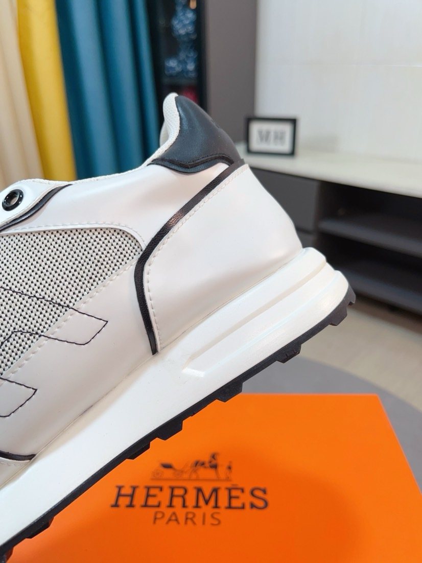 Hermès H-Overlay Low-Top Sneakers — detail