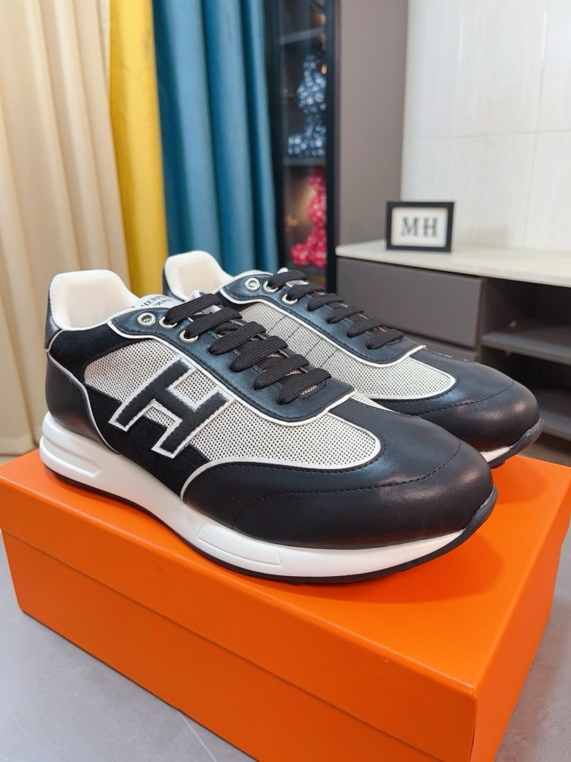 Hermès H-Overlay Low-Top Sneakers — hero