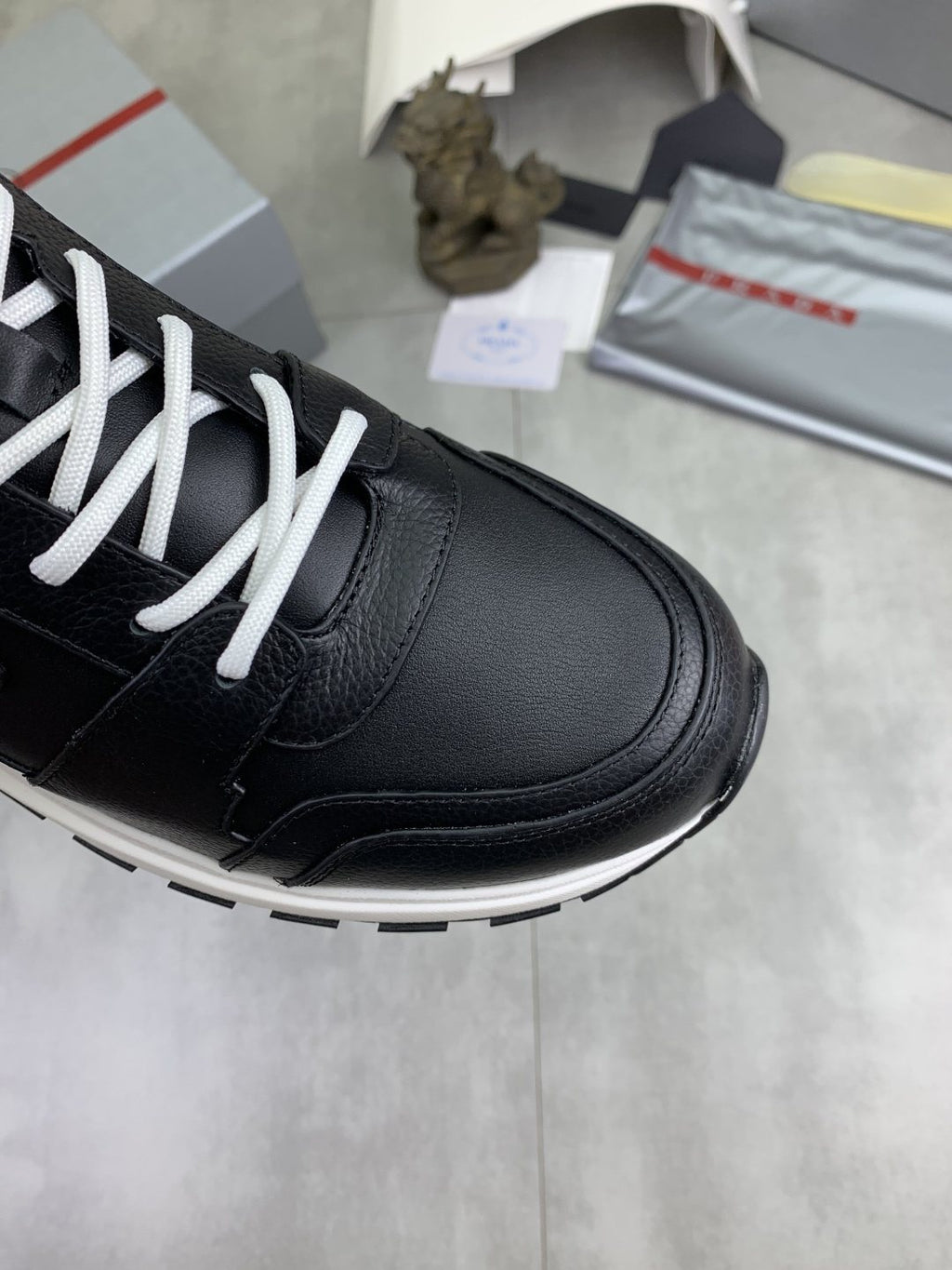 Prada Black Low-Top Sneakers — detail