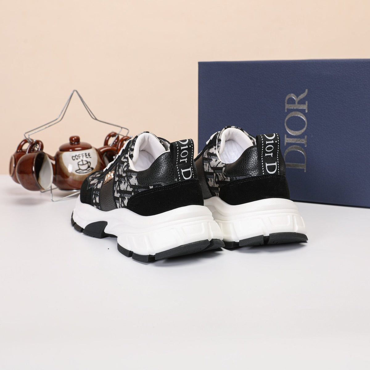 Dior Patterned Low-Top Sneakers — back