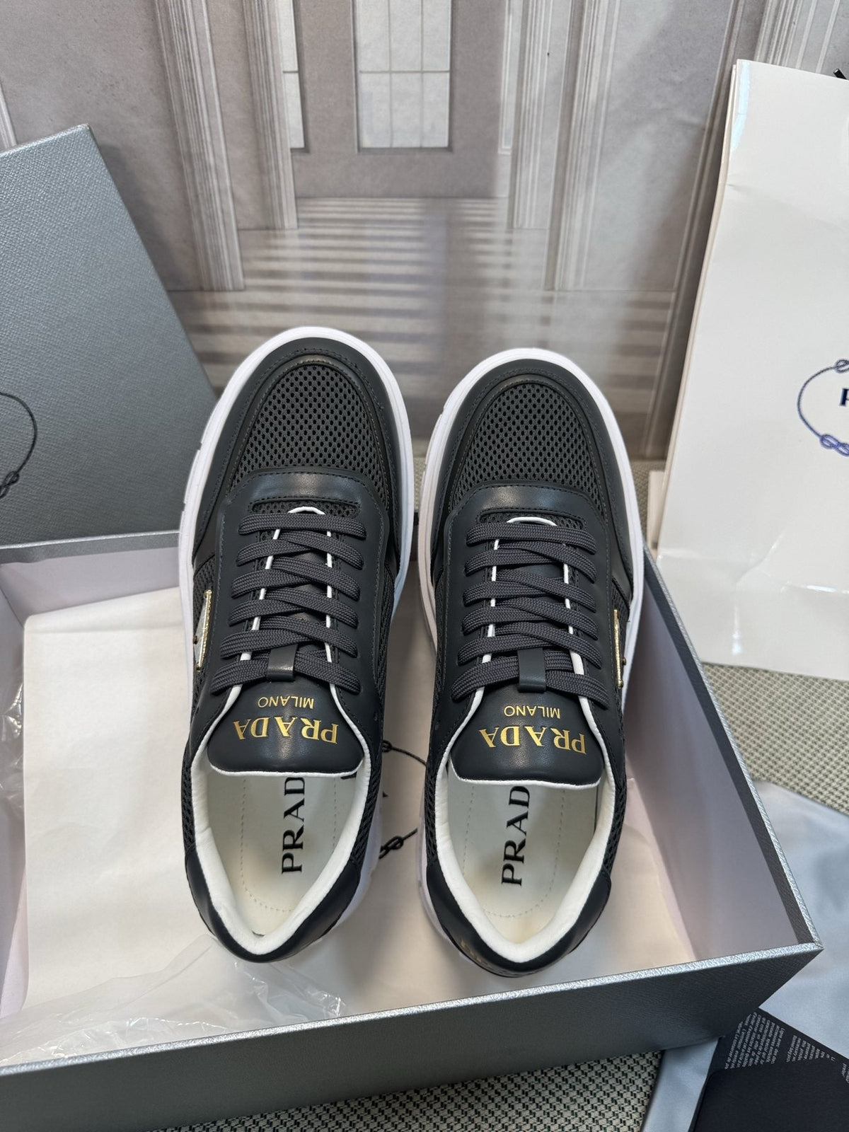 Prada Lug Sole Sneakers — front