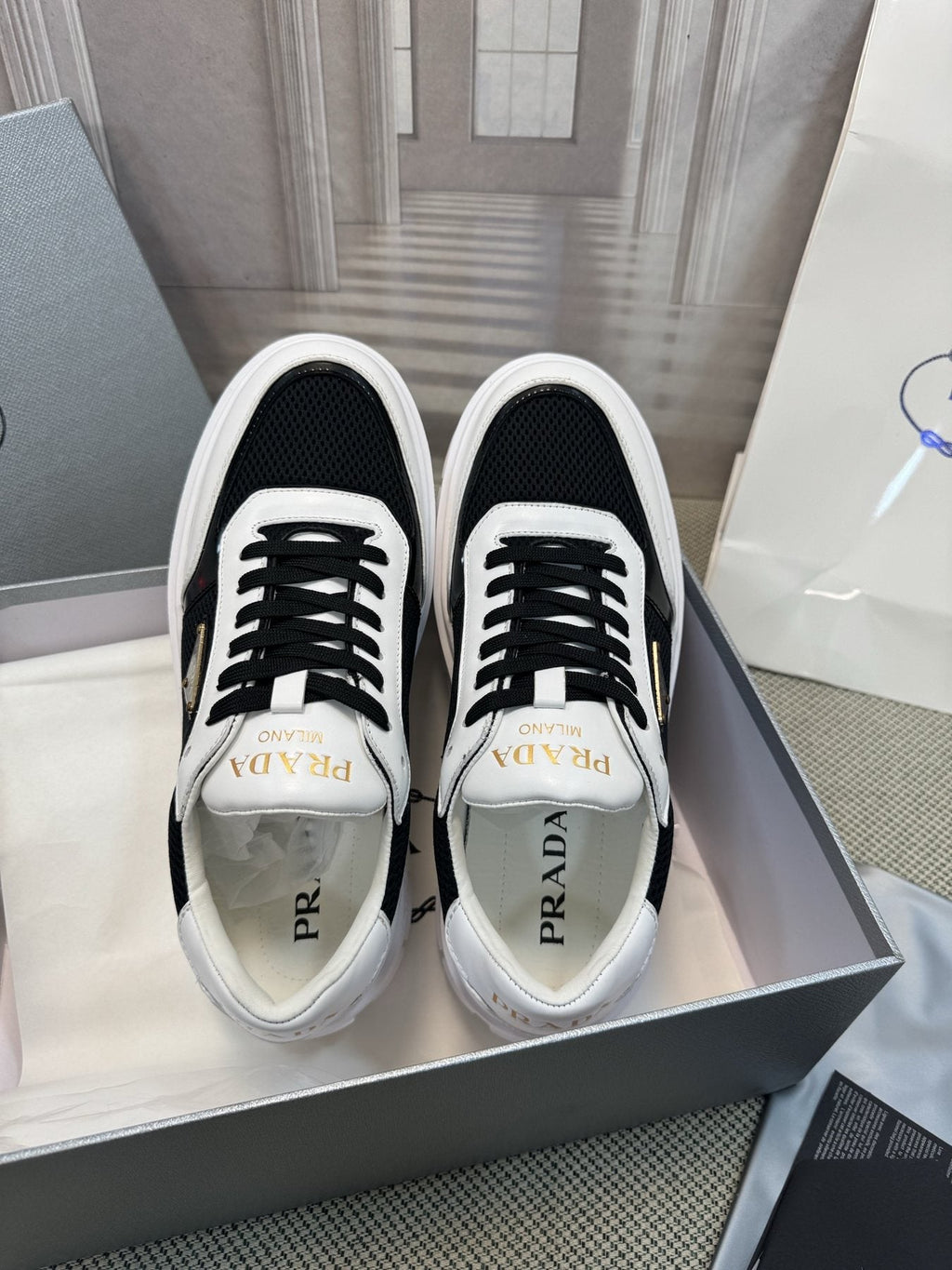 Prada Lug Sole Sneakers — front