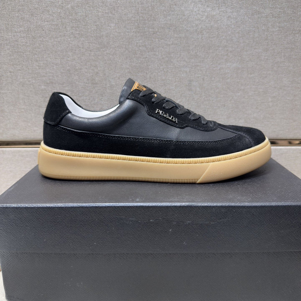 Prada Logo Low-Top Sneakers — side