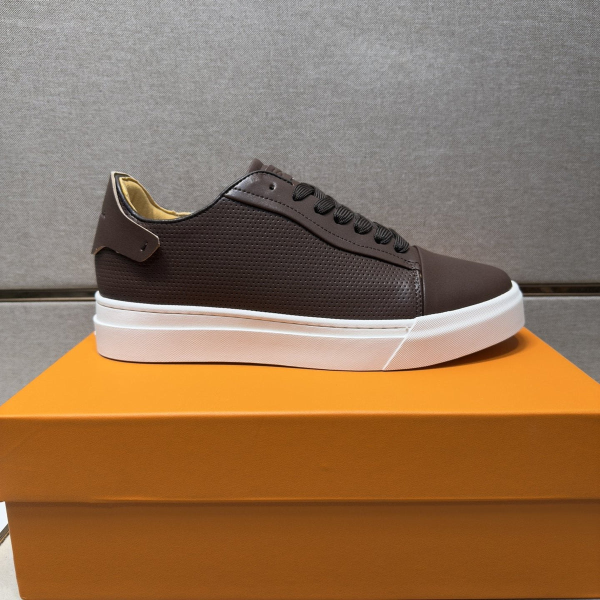 Santoni Navy Blue Low-Top Sneakers — side