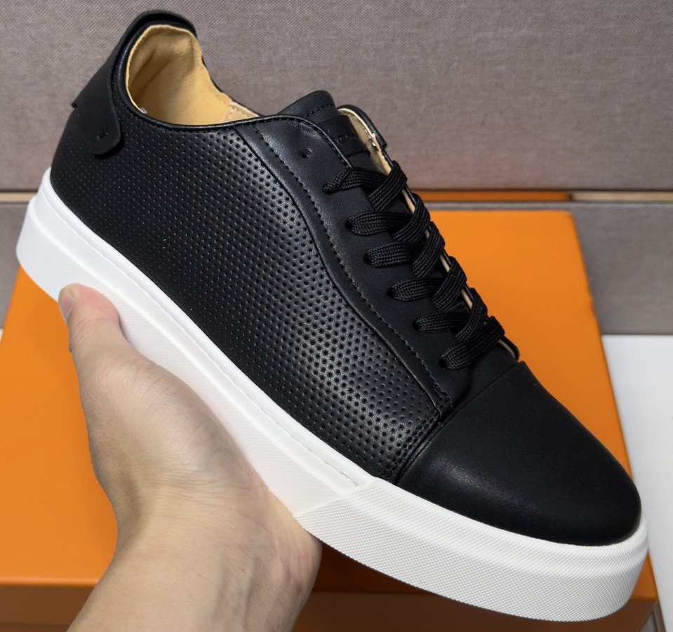 Santoni Navy Blue Low-Top Sneakers — front