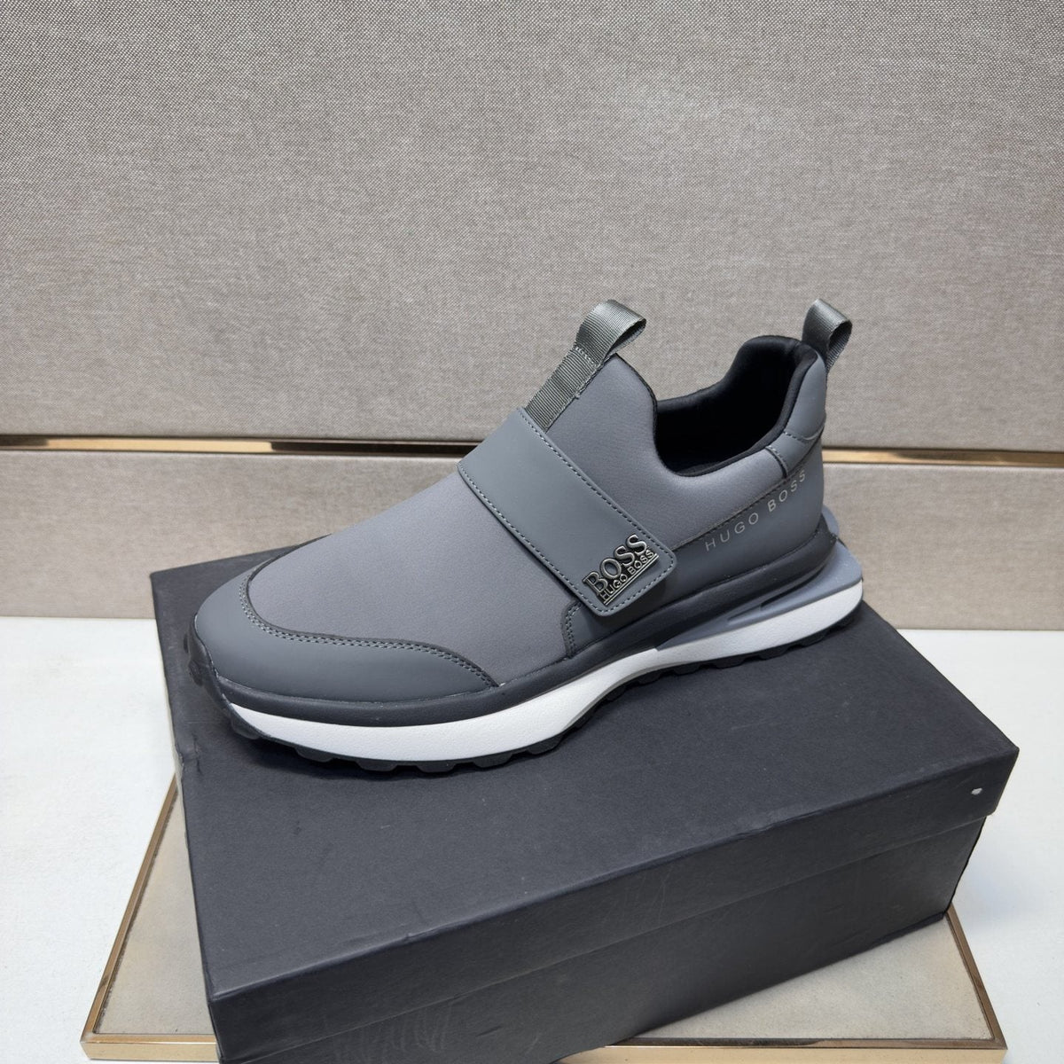 Hugo Boss Strap Slip-On Sneakers — side