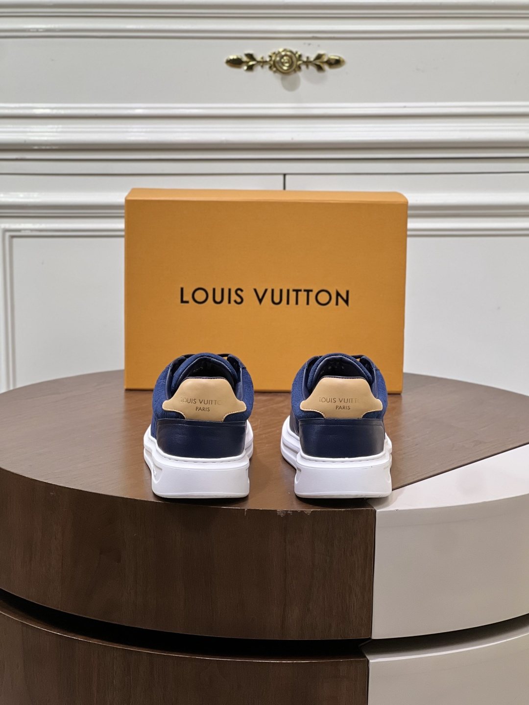 Louis Vuitton Textured Low-Top Sneakers — back