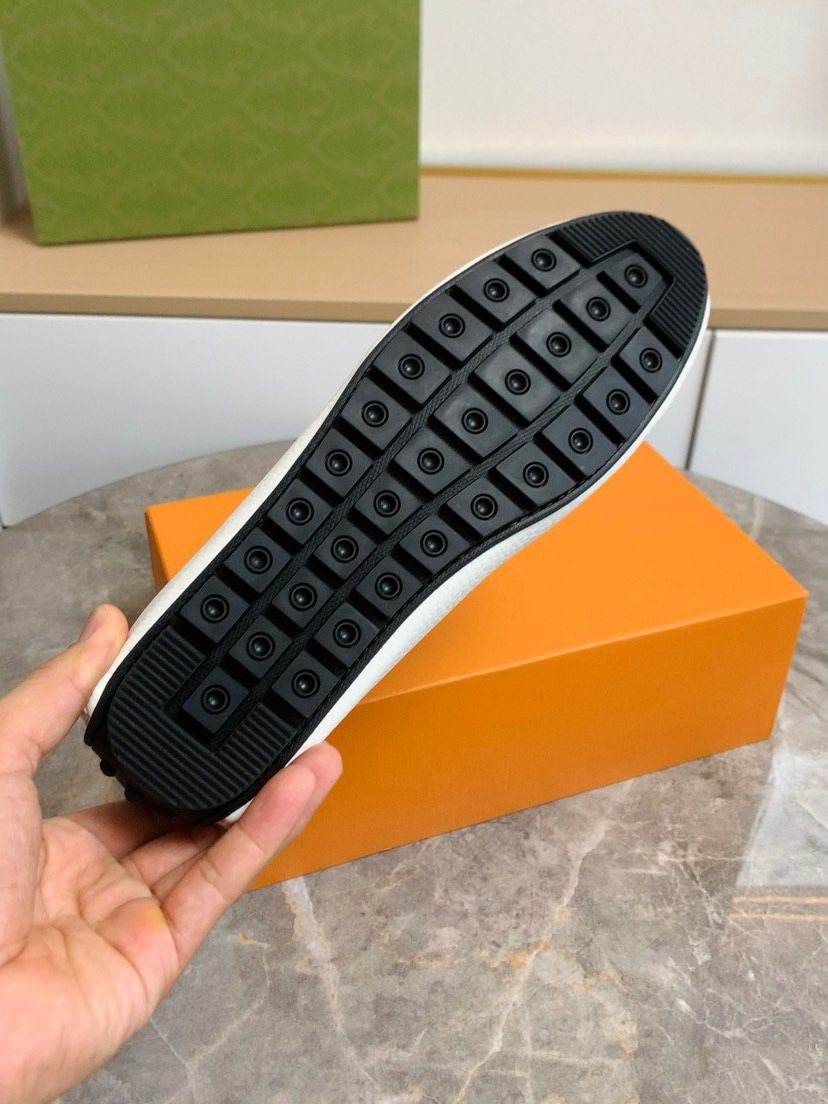 Louis Vuitton Textured Moc-Toe Loafers — back
