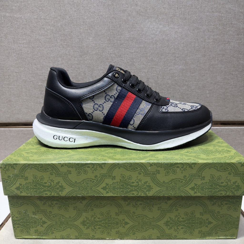 Gucci Stripe Low-Top Sneakers — side