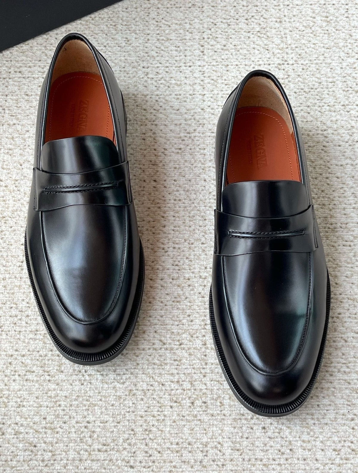 Zegna Penny Loafers — front