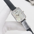 CHANEL Black Silver White Dial Leather Strap Watch — hero