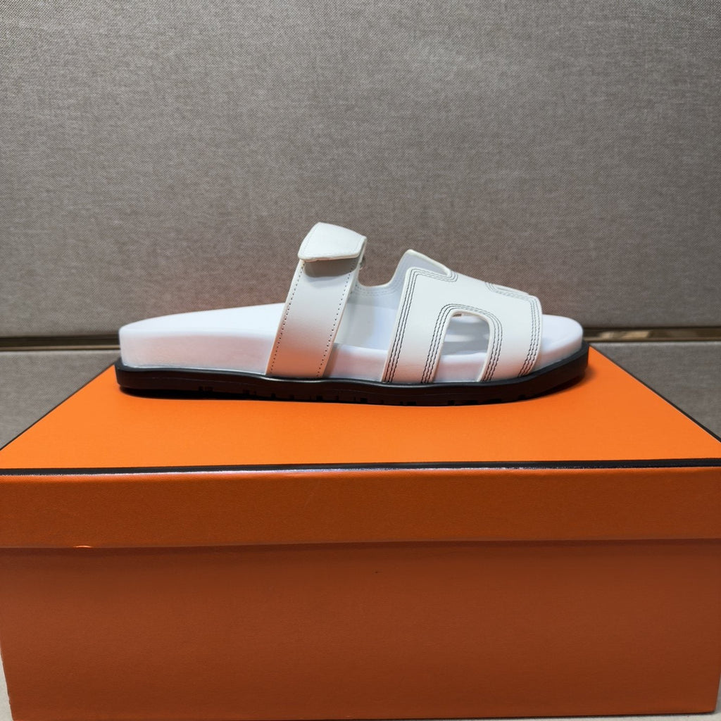 Hermès Cutout Slide Sandals — side